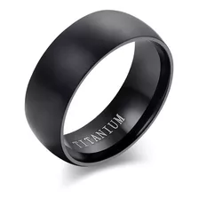 Anillo Chulada, Negro Puro, 100% Titanio, P0005