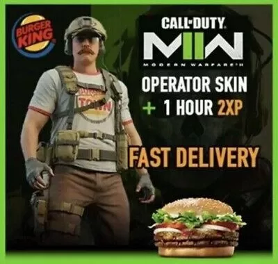 Mw2 Burger King Town Operator + 1hr 2xp Cheap!
