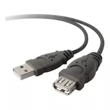 Cable Extension Usb 2.0 1.8mts Belkin F3u153bt1.8 Bk Backup Color Negro