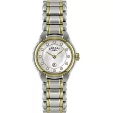 Reloj De Hombre Rotary Lb02602-41l Reloj Para Mujer De Dos T