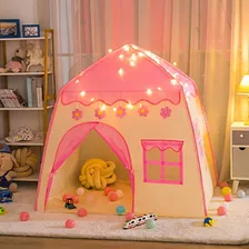 Carpa De Princesa Niñas Carpa De Juego Niñas Luces De...