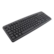 Teclado Para Escritório Qwerty Português Brasil Cor Preto