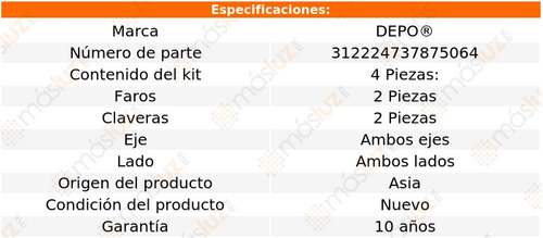 Paq Calaveras S/foco Y Faros Nissan Frontier 2005/2008 Depo Foto 4