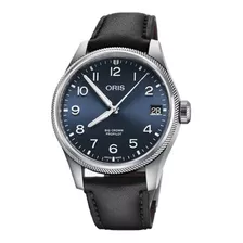 Reloj Oris Big Crown Propilot 01 751 7761 4065-07 6 20 08lc Color De La Correa Negro Color Del Bisel Plateado Color Del Fondo Azul