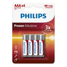 Pilas Philips Alcalina Aaa Pack X4