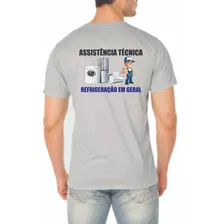 Camiseta Assistencia Tecnica Regriferação Ar Cond. Lava