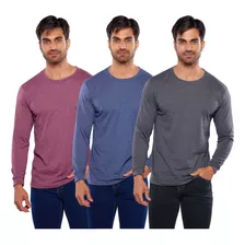 Paq 3 Playeras Manga Larga Para Hombre Alfani, Envio Gratis