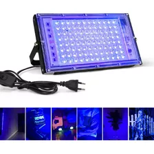 Painel Refletor Led Uv Luz Negra 100w Olofote Neon Dj Festa