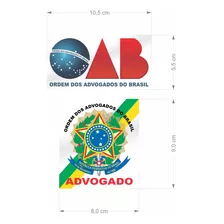 Kit Adesivo Oab Ordem Dos Advogados Do Brasil 