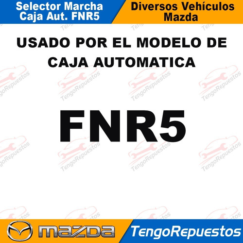 Selector De Marcha Mazda 5 6 Cx-7 Caja Automtica Fnr5 Foto 6