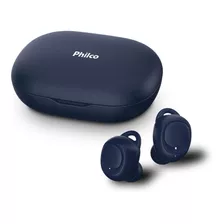 Fone De Ouvido Bluetooth Pfi96esa Air Beats Sem Fio Philco Cor Azul-escuro