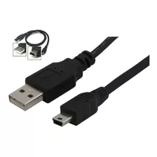 Cabo Dados Usb P/ Gps Garmim Nuvi 30 40 50 52 54 200 205 Cor Preto