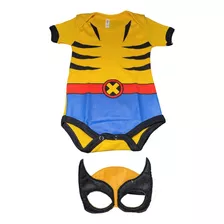 Body Bebê Wolverine Roupa Infantil X Men Personagem Menino 