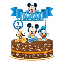 Kit Topo De Bolo - Mesversário Mickey
