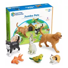 Juego 6 Animales Domésticos Jumbo Mascotas