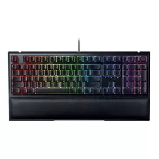 Teclado Gamer Razer Ornata V2 Qwerty Mecha-membrane Español Color Negro Con Luz Rgb