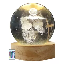 Lámpara De Medusas Nocturna 3d Decoración Infantil Con Contr