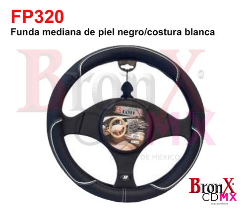 Funda Cubre Volante Piel Bronx Linea Plus Reflejo 3 Circular Foto 8