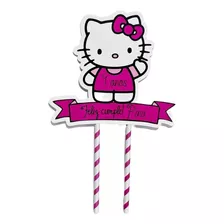 Topper Adorno Torta Personalizado Hello Kitty