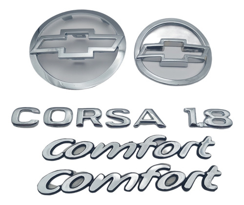 Emblemas Chevrolet Corsa Parrilla Cajuela Y Laterales Foto 4