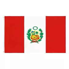 Bandera Del Perú 60 Cm X 90cm Con Escudo Calidad A1