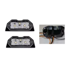 2 Lanterna Luz Placa Caminhao Carretinha Moto 12v Led Duplo