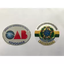 Dois Adesivos Oab Advogada E Brasão Advogada Uso Interno