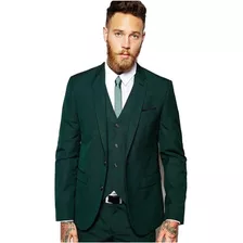 Ternos Masculinos Italiano Slim Verde Escuro Ótimo Preço