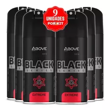Above Men Desodorante Black Series Extreme 100ml (9und) Fragrância Oriental Amadeirado