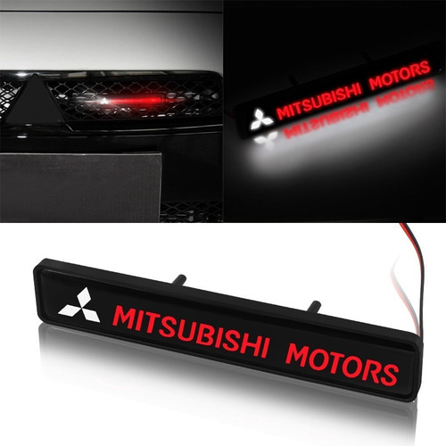 1 Pzs Luz Led Drl Para Parrilla Coche Emblema Luces Logo Mitsubishi Mirage S
