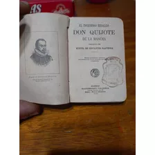 Antiguo Libro Miniatura Don Quijote