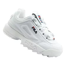 Tenis Fila Disruptor Ii Premium 1fm00139-125 Wht/fnvy/fred 