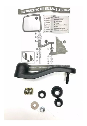 Extensin Para Espejo Pick-up Nissan Universal Metlica  Foto 5