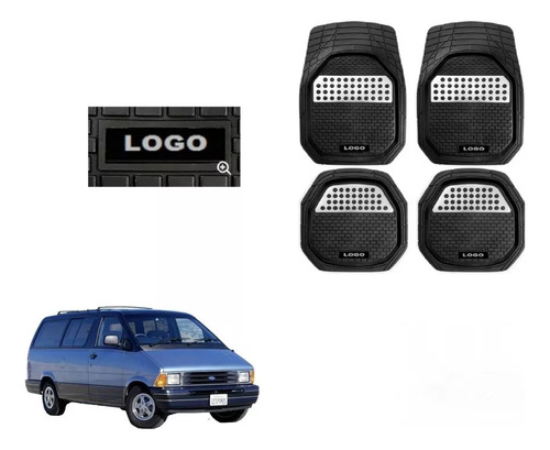 Foto de Tapetes 4pz Bandeja 3d Logo Ford Aerostar 1982 - 1993 1994