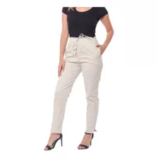 Calça Jeans Mom Feminina Cintura Alta Confortável Com Bolsos