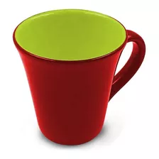 Taza Jarro Ceramica Biona Tulipa Bi Color Mug Cafe 330 Ml