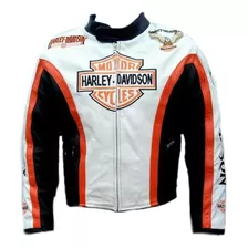 Chamarra Para Caballero Tipo Harley-davidson De Primera Calidad