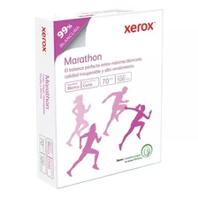 Papel Bond Xerox Marathon Blanco 70 Gramos Carta 500 Hojas