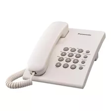 Teléfono Panasonic Kx-ts500fxw Fijo - Color Blanco