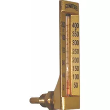 Termometro De Columna 6 , 150c°. 1/2 Npt. Vertical.