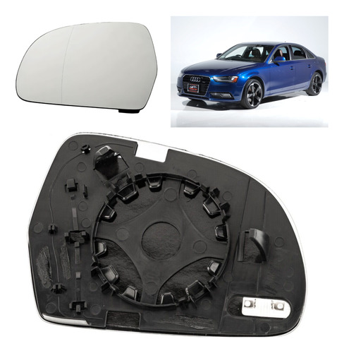 Foto de Luna Espejo Lateral Izquierdo Compatible Audi A4 2010-2016