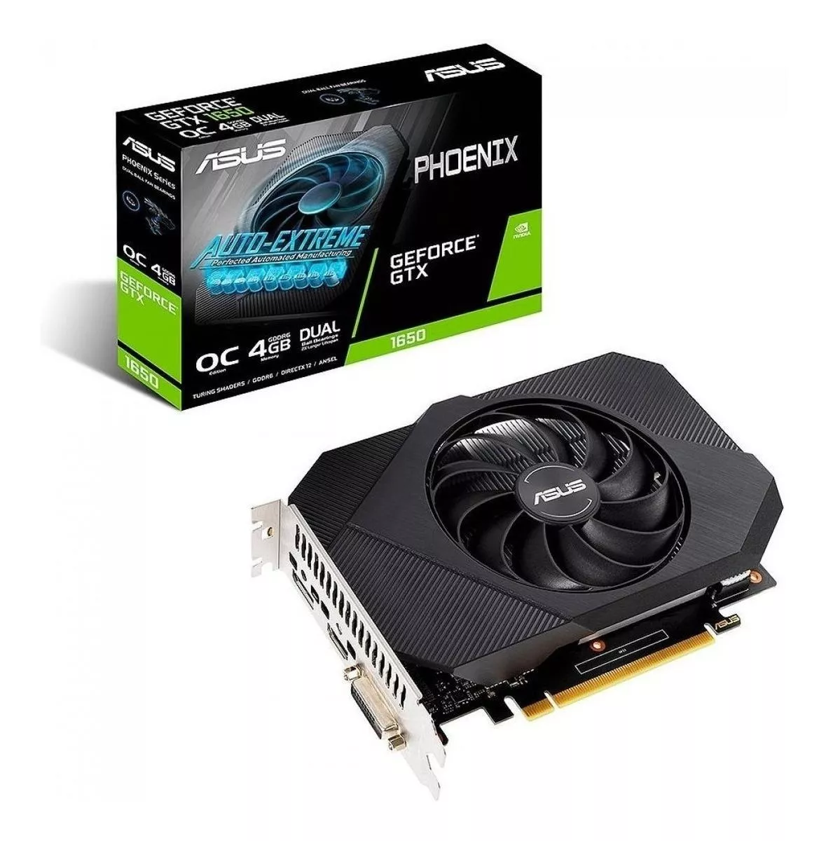 Placa De Vídeo Nvidia Asus  Phoenix Geforce Gtx 16 Series Gtx 1650 Ph-gtx1650-o4gd6 Oc Edition 4gb