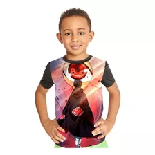 Camiseta Infantil Tobi Obito Uchiha Naruto Uzumaki Ref:600