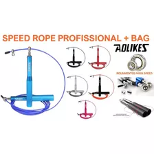 Corda Crossfit Profissional Speed Rope Rolamento Corda Pular Cor Silver