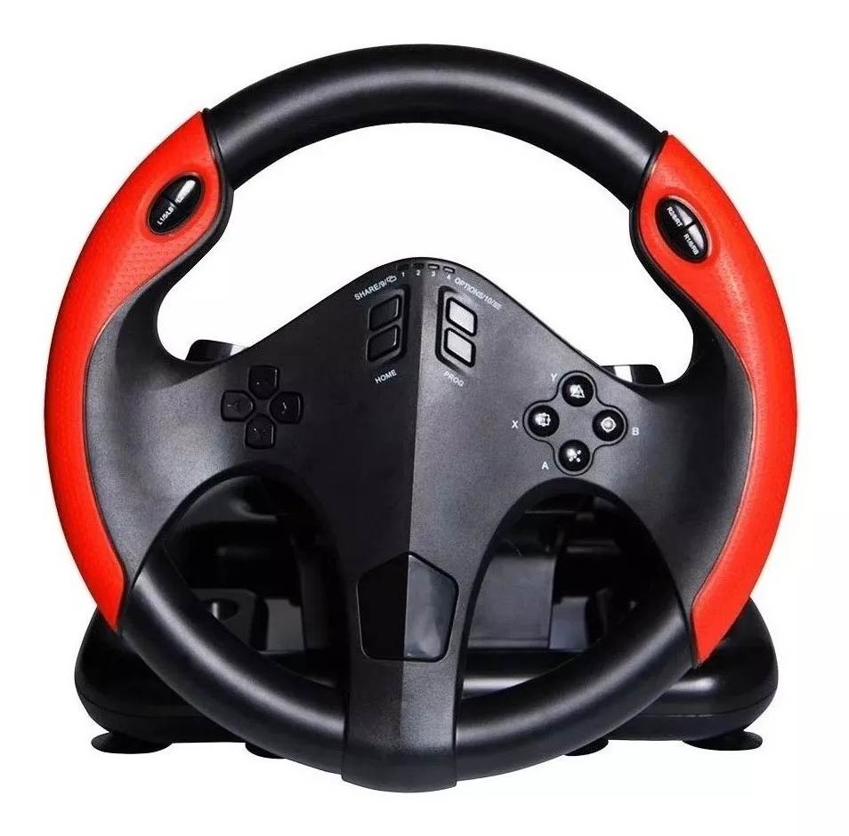 Volante Corrida Gamer Xbox One Ps3 Ps4 Pc C/ Marcha E Pedal