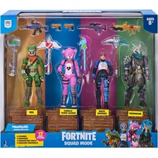 Fortnite Modo Escuadrón 4 Figuras Colección 17 Piezas Epic