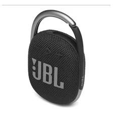 Bocina Jbl Clip 4 Portátil Con Bluetooth Waterproof Color Negro