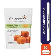 Celebrate Calcio Masticable Suave Caramel