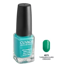 Esmaltes De Uñas Tradicional Sin Tacc Cuvage Pro Keratine Color #073 Turquesa Claro Cremoso