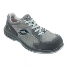 Zapatilla Lotto Ultra Grey Seguridad Industrial Con Puntera